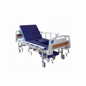 High quality powder coating steel 5 function manual hospital bed