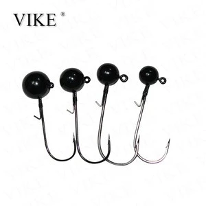 High quality products bass fishhooks fishing tungsten jig with round head