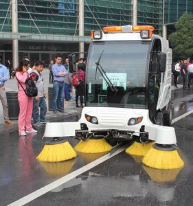 High quality QS4A12500 robot sweeper car, power broom sweep machine