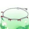 High Quality real  925 silver  Bracelet Exquisite Fashion star flower Bracelet Womens Luxury Jewelry Gift Wholesale