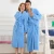 Import High Quality Simple Solid Color Warm Long Flannel Bathrobe Women Thick  Bath Robe Robes Dressing Gown Home Clothes from China