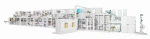 High speed Sanitary Napkin lady pad making machine production line