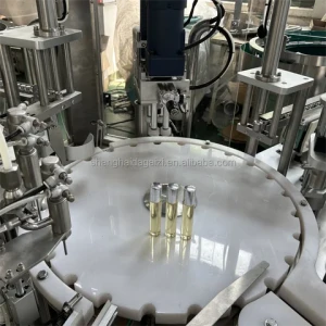 High Speed Small Scale Perfume Bottle Filling Machine for Fragrance Liquid Oil Bottling Line