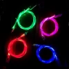 High speed visible flow led light sync fast charge glowing led usb date cable molding plug usb cable for android ios