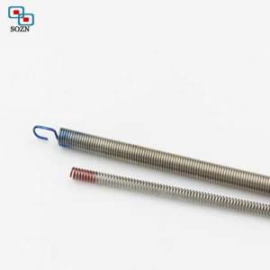 High strength small coil style heavy duty dual extension spring thin long springs