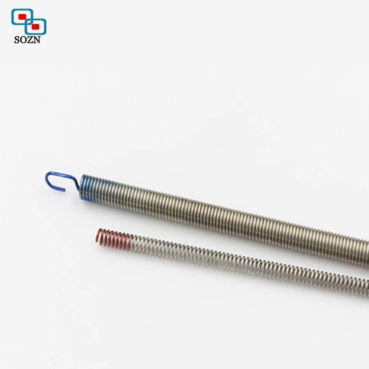 High strength small coil style heavy duty dual extension spring thin long springs