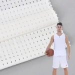 High Stretch Nylon Spandex Butterfly Mesh Fabric for Sportswear and Basketball Uniform