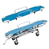 Hight quality 304 stainless steel professional folding ambulance patient transfer stretcher emergency operation bed