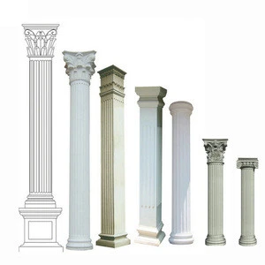 home decoration marble round pillar design,building roman pillar design