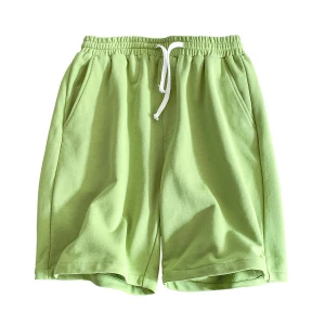 Homme Men Knee Length Sportswear Clothing Shorts Pants Premium 95% Cotton Wholesale Drawstring Unbranded Jogger Sweat Shorts