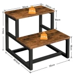 HOOBRO Step Stools for Kids, Rustic Brown Toddler Step Stool, Kids Potty Training Wooden Stool for Bathroom Kitchen Bedroom