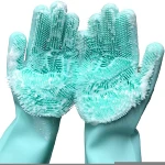 Hot household kitchen cleaning sponge scouring pad clean tools gloves for gifts