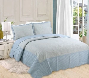 hot sale 3 piece set  fabrics textiles bedspread 100 polyester comforter quilted  wholesale bedspreads queen king Untralsonic