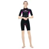 Hot Sale 3MM short-sleeved girl diving suit Neoprene Surf one piece wetsuit