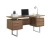 Import Hot sale free standing office desk with metal feet from China