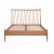 Import Hot Sale French Low Foot Board Solid Oak Upholstered Bed For Bed Room from China
