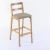 Import hot sale modern cheap price minimalist industrial style rustic wooden bar chair from China