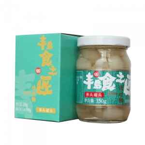 hot sale pickled vegetables 150g canned Chinese bulbous onion in glass jar