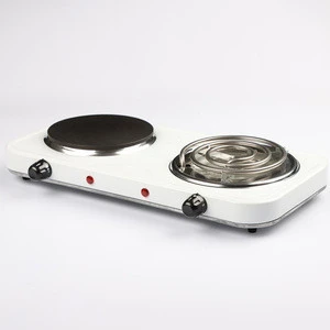 Hot sale portable household CE EMC 2000W double cooking electric stove coil solid hot plate for table
