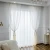 Import Hot sale white embroidered simple sitting room voile curtain bedroom wholesale custom curtain embroidery from China