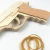 Import Hot sale wholesale high quality kids short wooden rubber band gun wooden toy gun from China