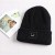 Import Hot Sale Winter Warm Smile Face Label Rib Knit Beanie Winter Beanie Hats Unisex from China