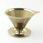 Hot sales coffee filter gold basket white kitchen metal customized tools Coffee Packing Tea Pcs