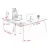 Import hot saling simple design modern wooden office desk from China