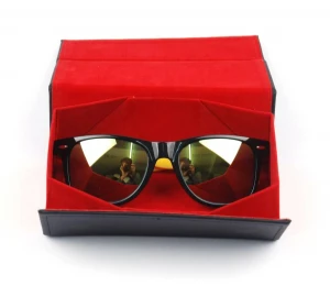 Hot sell eyewear package PVC folding packaging custom sunglasses case box