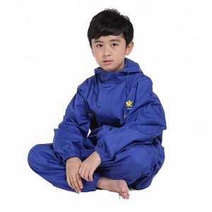 Hot seller 100% polyester waterproof overall children raincoat for kids