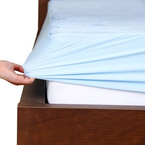 hot selling anti dust mite smartkool waterproof mattress protector with skirt around