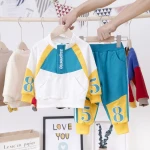 Hot selling colorful kids clothing 2pcs wholesale unisex childrens clothes
