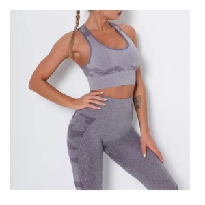 Hot Selling Wholesale Women  seamless Looking Custom Design printed sublimated Yoga Sets for Women