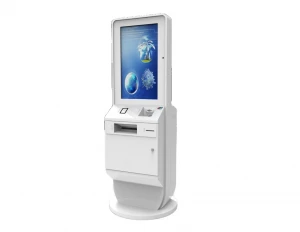 Hotel Check in Self Service Kiosk with Card Dispenser and Printer