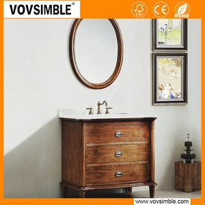 hotel floating wood rustic bathroom vanity cabinet