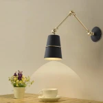Hotel Swing Arm Wall Bracket Nordic Lamp Modern Bathroom Vanity Lighting Home Bedroom Decorative LED Indoor Wall Light Wall Lamp