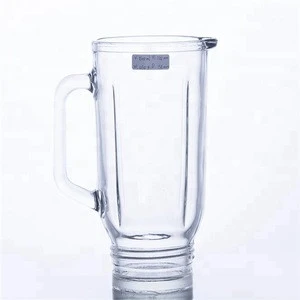 household Blender Replacement glass jar 1000ml Glass Blender parts glass jug