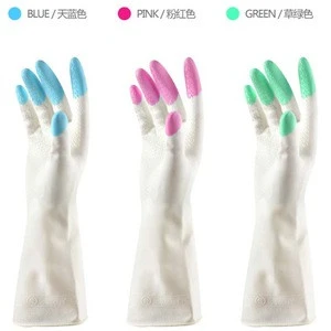Housework Rubber Washing Up Waterproof Long Gloves