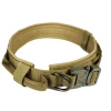 HQP-XQ01 HongQiang New Tactical Dog Adjustable Collar Quick Release Hardware Dog Collar  Military Pet Leash
