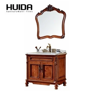 Huida luxury bathroom vanity bathroom cabinet wood classic bathroom furniture