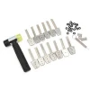 HUK 14Pcs Stainless Steel Key Picks Bit Set With Hammer Lock Picks Tools professional locksmith supplies