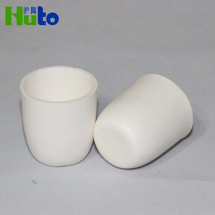 Huto Brand  High Purity  99% Alumina Crucible ceramic crucible magnesium oxide crucible Arc Shape 100 ML