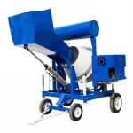 hydraulic hopper Best price self loading 4 wheels portable cement mixers with water tank concrete mixer mixers for concrete