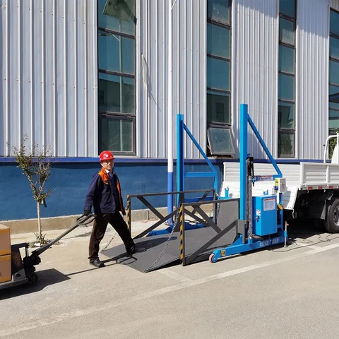 Buy Hydraulic Mobile Loading Platform Cargo Lift Dock Ramp Loading And ...