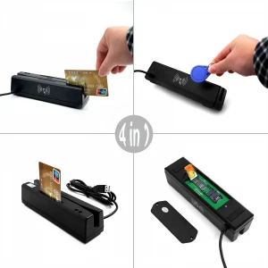 IC/PC/NFC smart EMV Chip credit card reader writer + all 3 tracks magnetic card reader device POS system