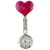 Import In stock silver bling bling nurse clip watch with three hand quartz hot sale in UK market from China