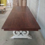 Indian Furniture Factory Table Vintage & Antique Design Extendable Mango Wood Dining Table