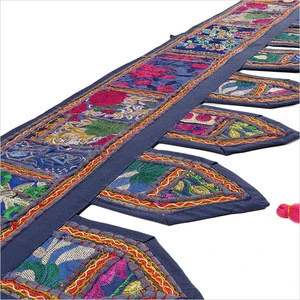 Indian Patchwork Valance Toran Door Topper Pelmet Window Tapestry Wall Hanging