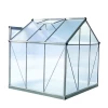 Indoor vegetable growing glass green house aluminium frame mini glass greenhouse