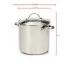 Induction 18/8 Stainless Steel Cooking Pots, Stock Pot, Stew Soup Boiling Pan